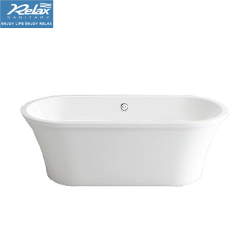 Gloss White freestanding acrylic bathtub